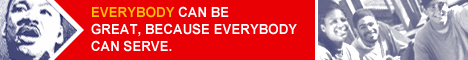Everybody can be great, because everybody can serve. Visit MLKDay.gov.